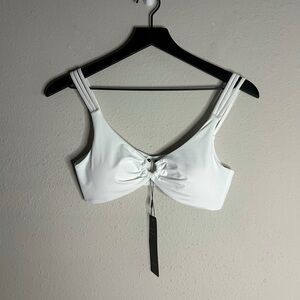 NWT bebe White Bikini Top Bridal